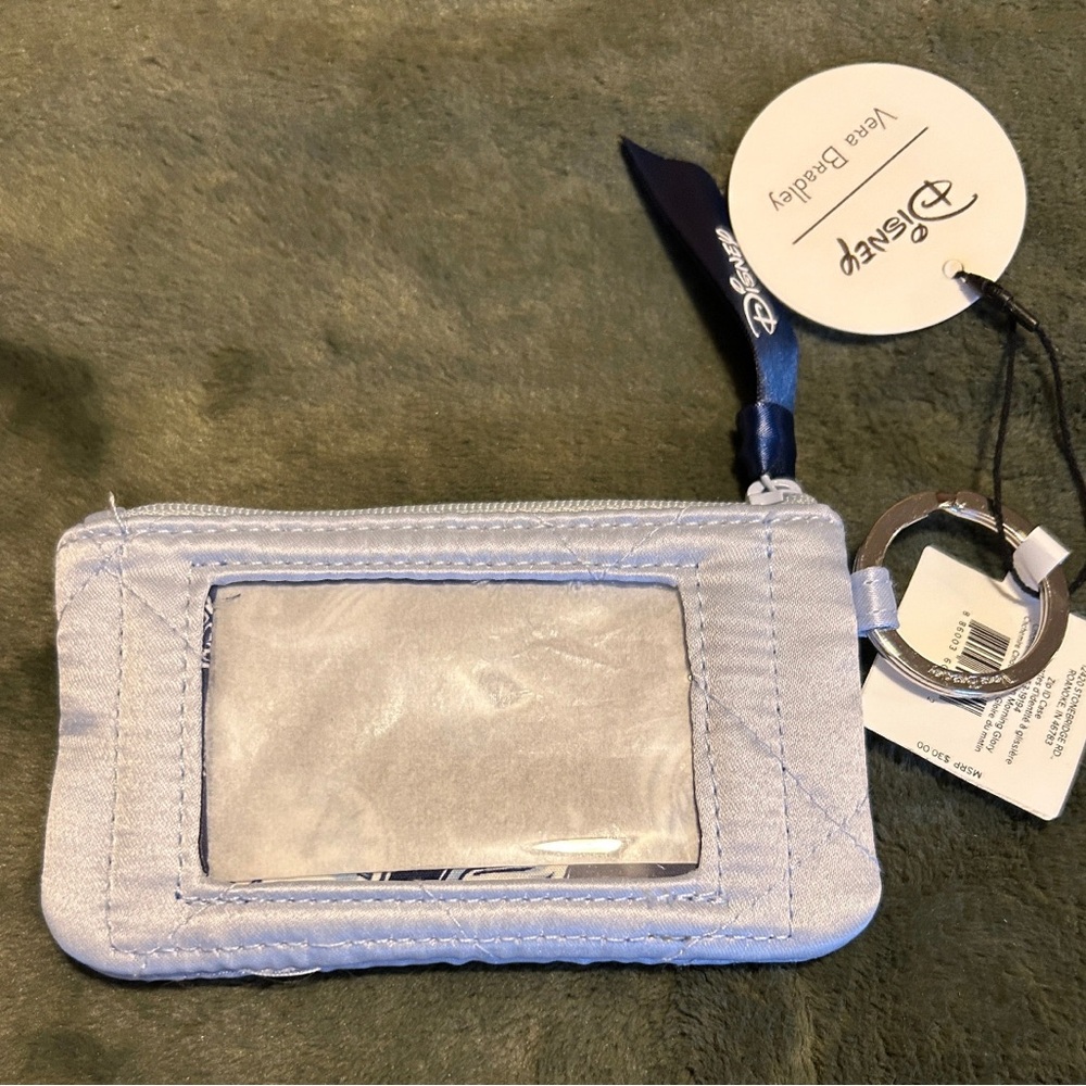 Disney Vera Bradley Blue and White ID Pouch - Picture 2 of 2